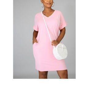 Pink T-Shirt dress